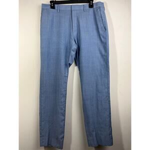 Banana Republic Pants Mens 33x32 SkyBlue Tailored Slim Fit Linen